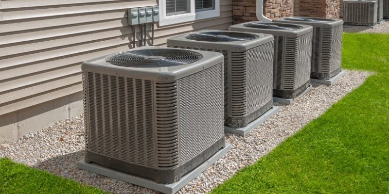 Central AC condenser installation