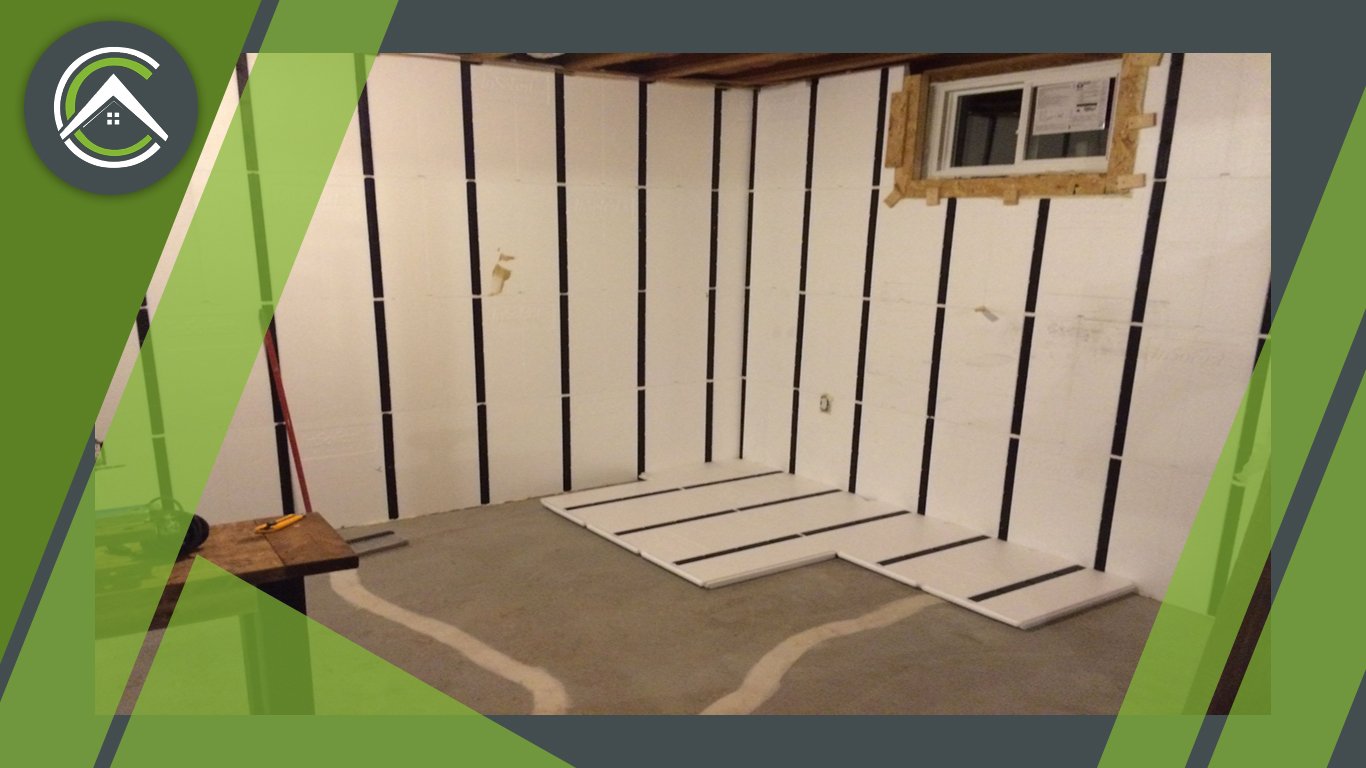 a DIY floor-to-ceiling basement insulation