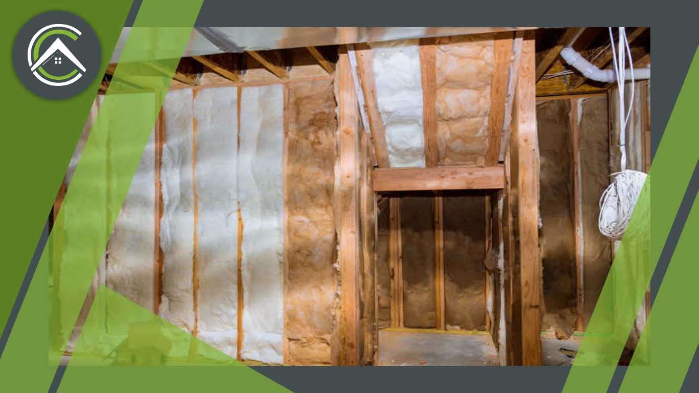 Insulating basement walls with fiberglass