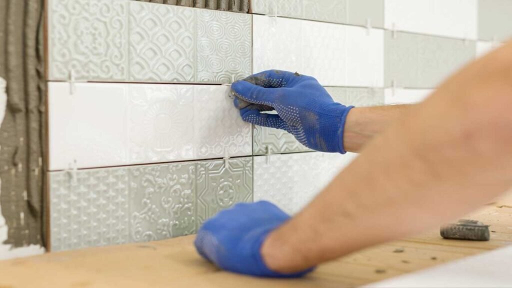 bathroom tile installation