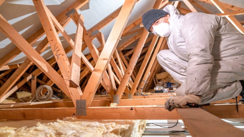 attic insulation installation