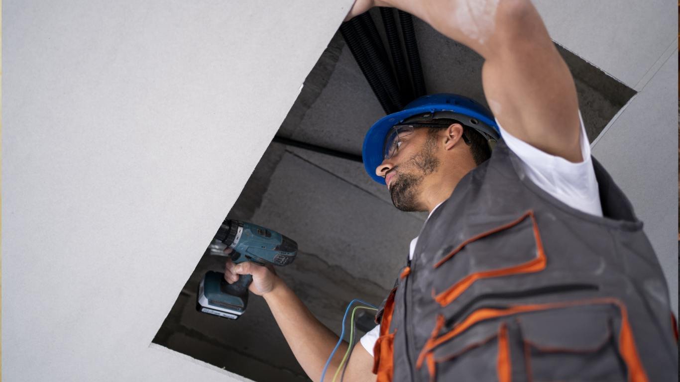 The duct on the cell to access the insulation to upgrade