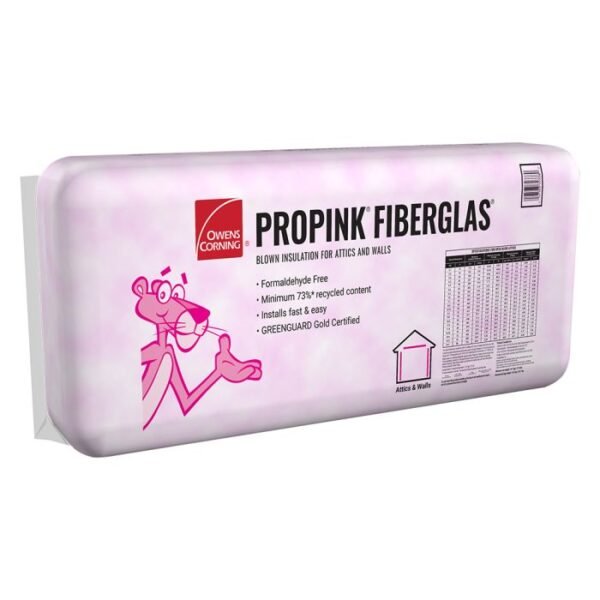 Owens Corning Expanding PINK FIBERGLAS Blown-In Insulation (32.6 sq.ft.) Owens Corning Expanding PINK FIBERGLAS Blown-In Insulation (32.6 sq.ft.)