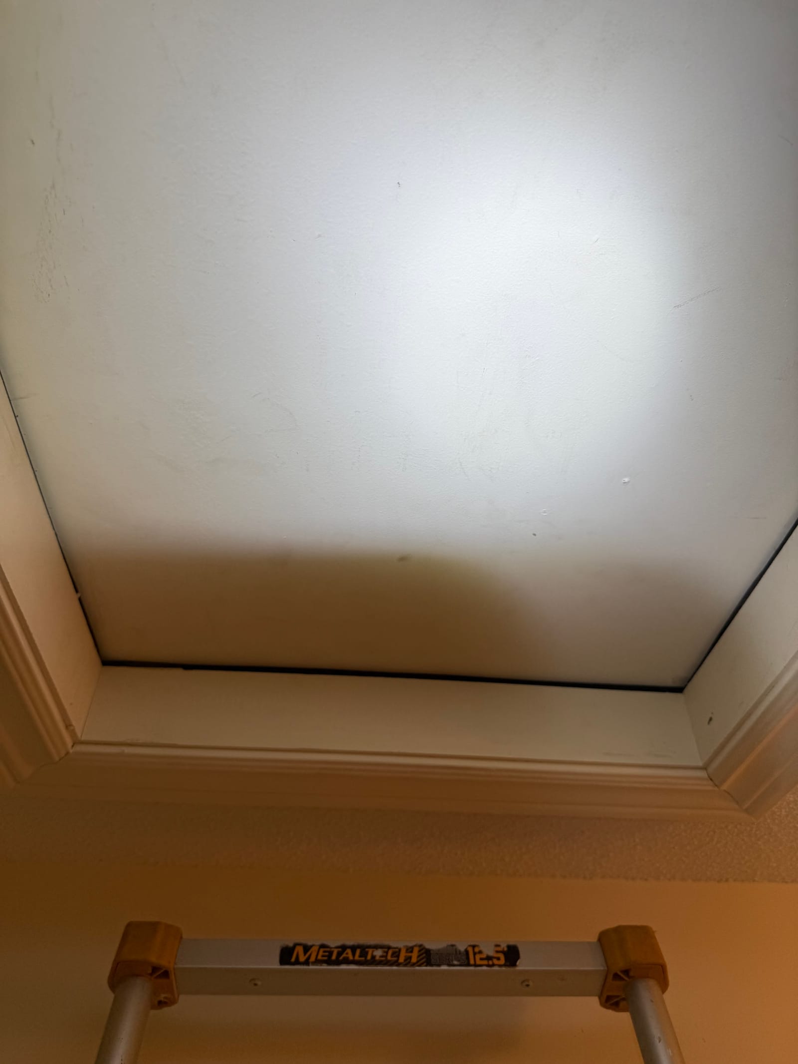 The rebuilt hatch &mdash; insulated and sealed, the last leak closed on the way out.