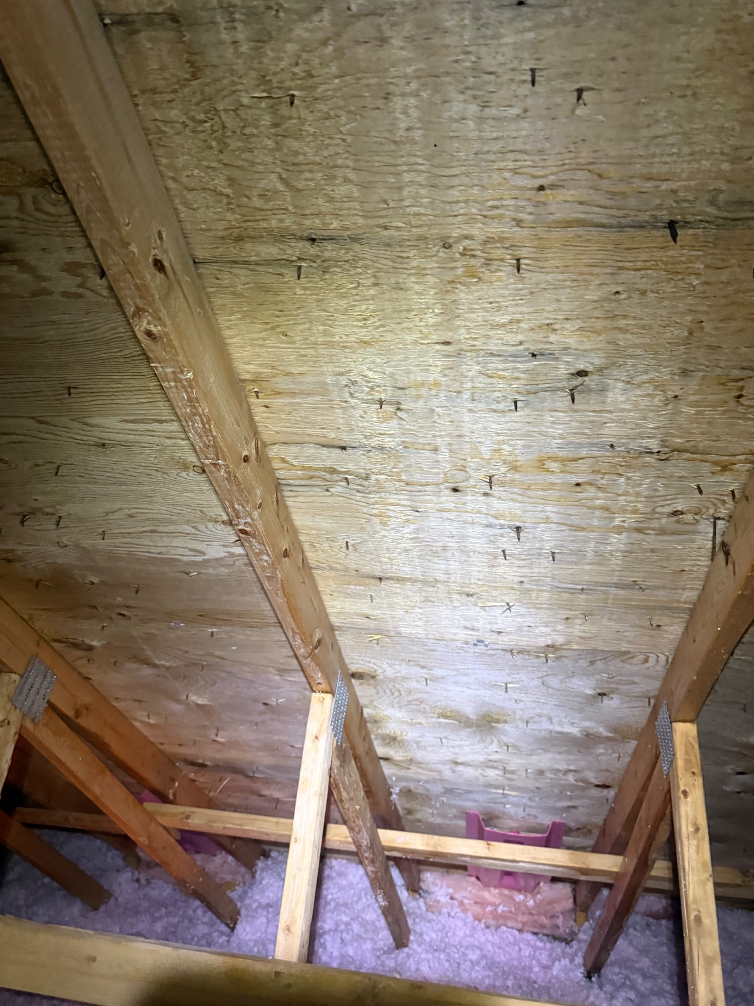 The same sheathing after treatment &mdash; cleaned, restored, sealed.