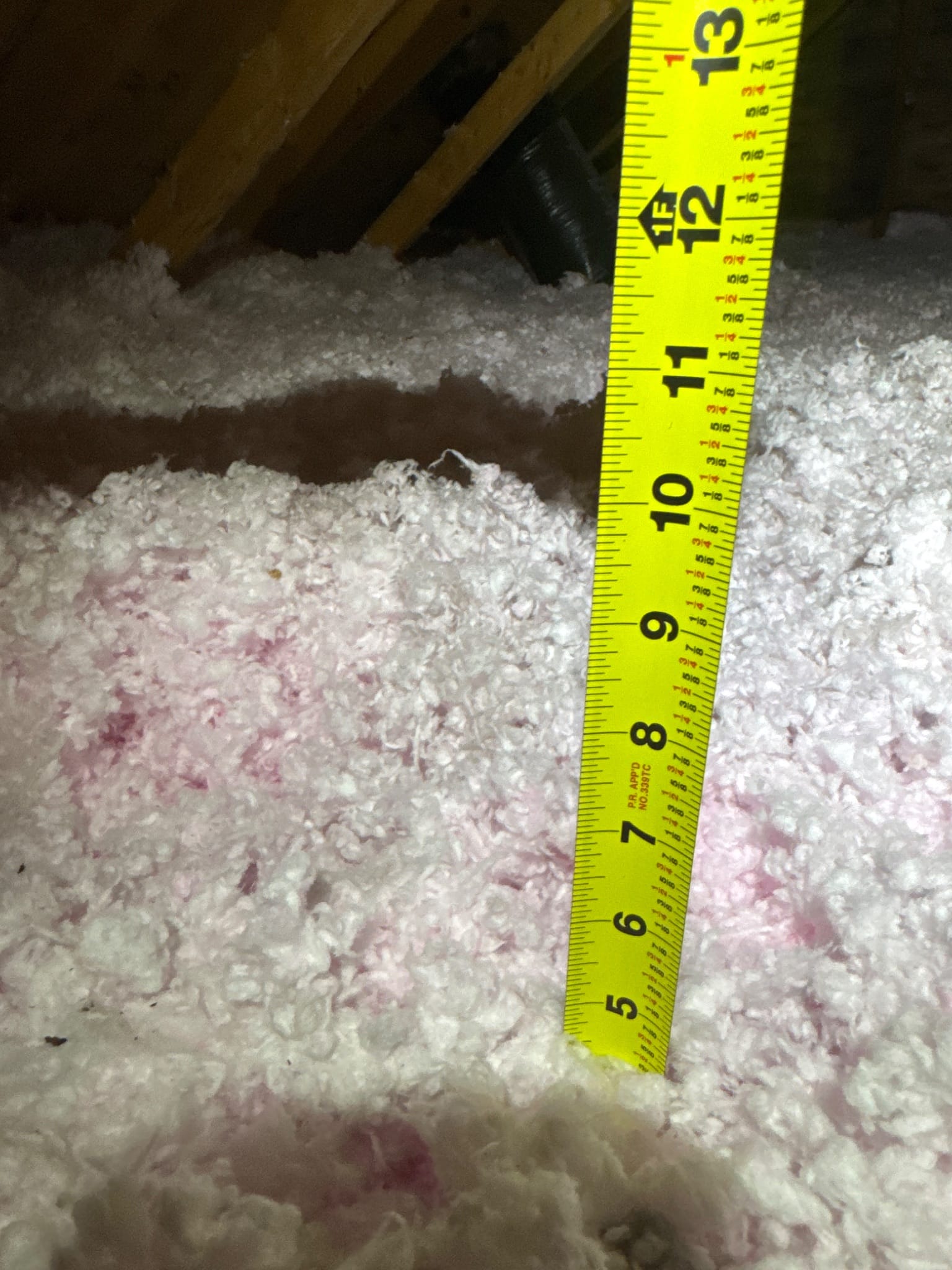 Meanwhile, the insulation: about 5&Prime; where 21.5&Prime; is the standard.